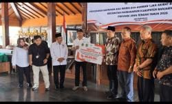 Kemensos Salurkan Santunan Rp440 Juta bagi Korban Bencana Situkung Pandanarum Banjarnegara