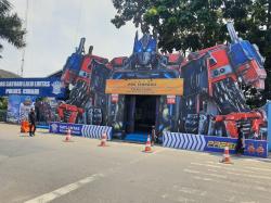 Unik dan Ramah Anak, Posko Terpadu Polres Cimahi Mengusung Konsep Karakter Film Transformer
