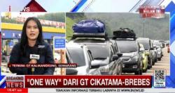 Rekayasa Lalu Lintas One Way Sepenggal Diterapkan di KM 70-263 Tol Trans Jawa