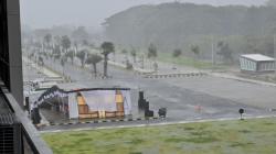 Tenda Penyambutan Mudik Gratis di Sragen Roboh Diterjang Angin Kencang