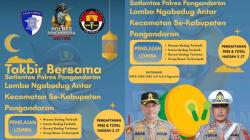 Takbir Menggema, Polisi Bikin Lomba Ngabedug! Cara Unik Satlantas Pangandaran Sambut Malam Lebaran