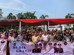 Tekan Volume Kendaraan, Bupati Aep Lepas Keberangkatan 23 Armada Mudik Gratis 2026