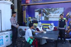 Polres Sragen Sediakan Cek Kesehatan Gratis bagi Pemudik Lewat Program SIMEDIS