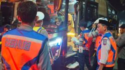 Ramp Check Bus di Pangkep, Petugas Temukan Kendaraan Tak Layak Jalan