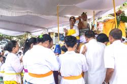 Potret Kegiatan Jelang Hari Raya Nyepi Umat Hindu di Palembang