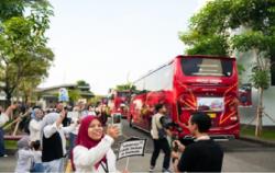 UTPE Berangkatkan 285 Pemudik dari Cikarang, Siapkan 7 Bus ke Jawa dan Sumatera
