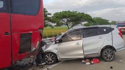 Kecelakaan Maut Toyota Calya Tabrak Bus Agra Mas di Tol Tegal-Pemalang, 4 Orang Sekeluarga Tewas