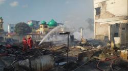 10 Ruko di Sungai Pakning Bengkalis Ludes Terbakar