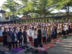 Ratusan Jemaah Asyighil Kubro Bantul Gelar Salat Id Lebih Awal, Ikuti Rukyat Global