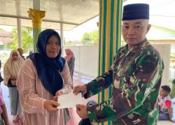 Masjid Al-Fitrah Korem 011/Lilawangsa Salurkan 2 Ton Beras Zakat kepada Mustahik