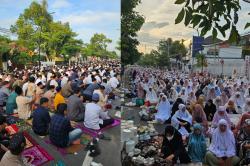 Muhammadiyah Bojonegoro Gelar Salat Id Lebih Awal, Ribuan Jamaah Padati Kawasan Masjid At Taqwa