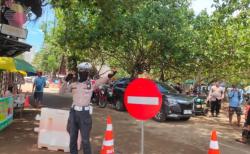 Jam Checkout Kerap Bikin Macet, Satlantas Polres Pangandaran Kebut Arus Keluar Wisata Pangandaran
