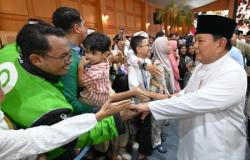 Ribuan Warga Silaturahmi Lebaran dengan Presiden Prabowo di Istana