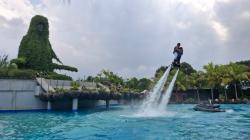 Serasa Jadi Iron Man, Wahana Terbang di Dusun Semilir Diserbu Wisatawan Lebaran 2026