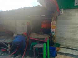 Kebakaran Stan Selep Kelapa di Pasar Sukodono Sidoarjo, Diduga Akibat Kebocoran Gas