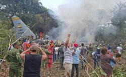 Pesawat Militer Kolombia Angkut 125 Orang Jatuh, 48 Tewas