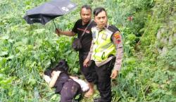 Jalur Ekstrem Makan Korban, Motor Scoopy Terjun di Turunan Wisata Umbul Sidomukti