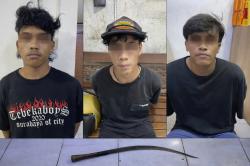Polsek Bubutan Tangkap 3 Pelaku Pembacokan di Jalan Dupak