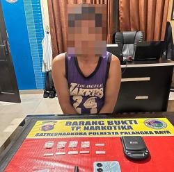 Pengedar Sabu di Palangka Raya Ditangkap, Polisi Sita 10 Paket Barang Bukti