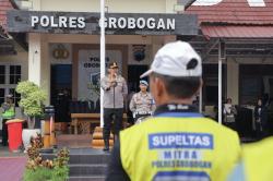 Mantap! Supeltas Grobogan Kini Punya Jurus 12 Gerakan Sakti Pengatur Lalu Lintas