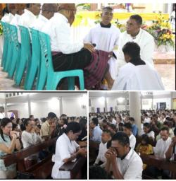 Perayaan Misa Malam Kamis Putih Kisah Perjamuan Yesus Kristus, ini Pesan Iman Uskup Atambua