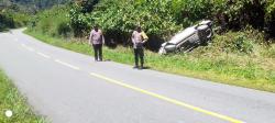 Kecelakaan Mobil Jenazah di Kemtuk Jayapura, Dua Orang Terluka