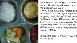 Viral! Program MBG Pangandaran Diduga Bagikan Makanan Tak Layak