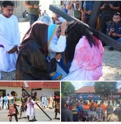 Jumat Agung! Pembaharuan Iman Narapidana Lapas Atambua Gelar Ritual Penyaliban Yesus Kristus