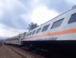KA Bangunkarta Anjlok di Bumiayu, Jalur Kereta Jakarta - Purwokerto Terganggu