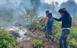 Pelaku Pembakar Lahan di Bengkalis Ditangkap