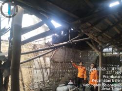 Cuaca Ekstrem di Bojonegoro, Rumah Warga di Balen Rusak Diterjang Angin