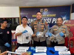 Sat Narkoba Polres Merauke Amankan Pelaku dengan 28 Lintingan Ganja