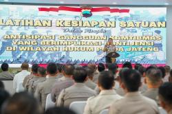 Jelang Peringatan May Day, Polda Jateng Gelar Latihan Kesiapan Satuan