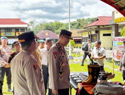 Kunker Wakapolda Kalteng di Polres Bartim, Cek Dalmas dan Karhutla serta Salurkan Bansos