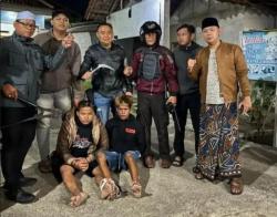 Gelar Patroli Buru Begal, Polsek Kraksaan Pobolinggo Berhasil Ringkus Dua Terduga Pelaku