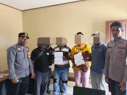 Polres Mamberamo Tengah Mediasi Konflik Keluarga, Kedua Pihak Sepakat Damai