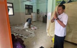 Atap Plafon UGD Puskesmas Slahung Ponorogo Mendadak Ambrol, Ini Pemicunya