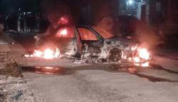 Mobil Sedan Terbakar di Sragen, Diduga Korsleting Mesin, Satu Keluarga Selamat