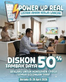 PLN Hadirkan Diskon Tambah Daya 50 Persen, Warga Kaltim–Kaltara Bisa Hemat Jutaan