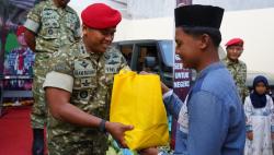 Dirgahayu ke 74 Kopassus, Komando Kodim 0623/Cilegon Gelar Syukuran dan Santunan