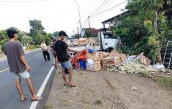 Truk Muatan Belimbing Kecelakaan di Jalan Ponorogo Trenggalek