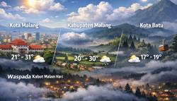 Prakiraan BMKG Malang Raya! Cuaca Cerah Berawan, Kabut Intai Sejumlah Wilayah