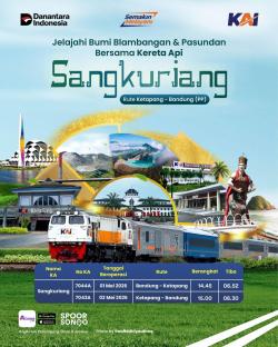 Liburan ke Bandung Lebih Praktis, KA Sangkuriang Kini Layani Rute Ketapang Tanpa Transit
