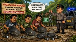 3 Penambang Ilegal di Sumba Timur Terancam Jerat Hukum! Wajan, Senter dan Linggis Jadi Bukti