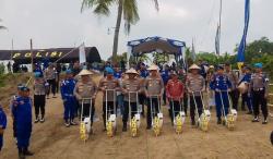 Wujudkan Program Ketahanan Pangan,  Ditpolairud Polda Banten Tanam Jagung di Cilegon