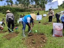 Peringati Hari Bumi, Tanam 20.000 Pohon Kopi di Desa Pegunungan Cegah Sedimentasi