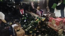 Gudang Miras Digerebek! Ribuan Botol Disita Polisi, Kakek 70 Tahun Jadi Otak Peredaran