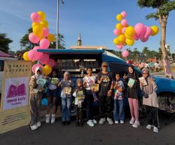 Gaungkan Minat Baca Sejak Dini, Aura Khanza Turun di CFD Alun-Alun Jayandaru Sidoarjo