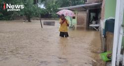 Hujan Deras 3 Jam, Banjir Rendam Pemukiman Hingga Jalan Berubah Jadi Sungai, Aktivitas Warga Lumpuh