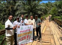 Bantu Pemerintah, PT SIL Group Kembali Perbaiki Jembatan Arga Mulya - Tanah Tinggi